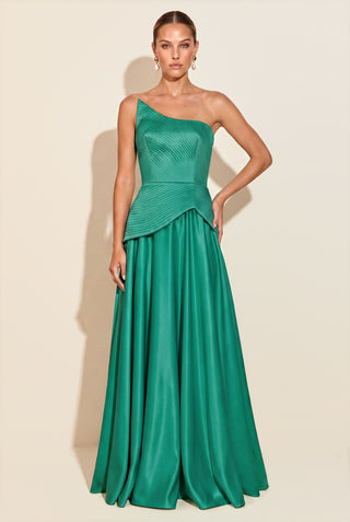 Conjunto Assimétrico Pespontado - Verde Jade - pose