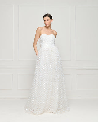 Vestido Wedding Tqc Tecido Especial - Off White 321501BR03 OFF..