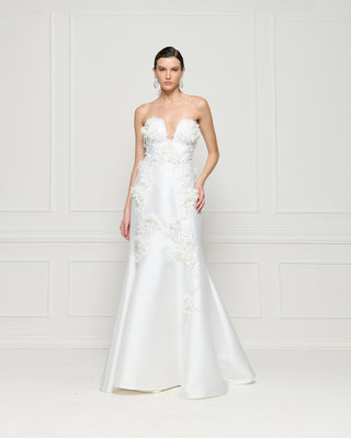Vestido Wedding Tqc Com Aplic 3d - Off White 321502BR03 OFF..