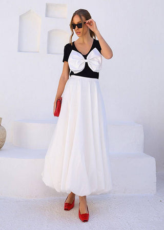 Saia Baloné Midi Capri - Off White 261208BR03 OFF..