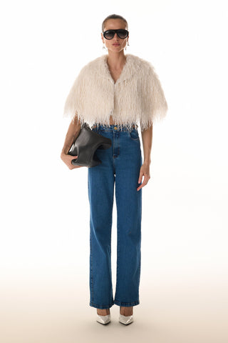 Pelerine Pluma Lurex - Off White 401502BR03 OFF..