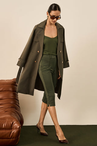 Trend Coat Longo - Oliva 401519VD04.