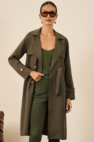 Trend Coat Longo - Oliva 401519VD04.