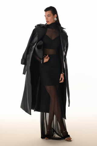 Trend Coat Eco Couro - Preto 401521PR01...