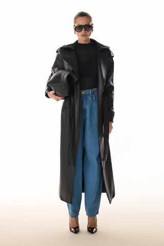 Trend Coat Eco Couro - Preto 401521PR01...