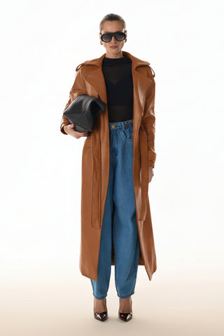 Trend Coat Eco Couro - Caramelo 401521BG03.