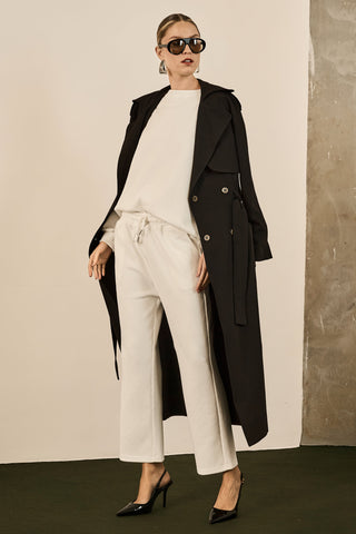 Trend Coat Longo - Preto