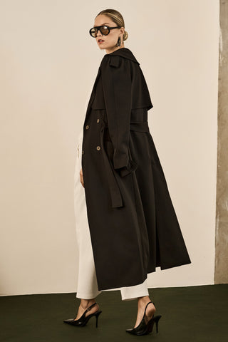 Trend Coat Longo - Preto