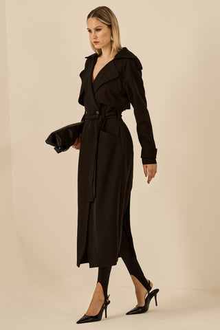 Trend Coat Longo - Preto