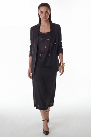 Saia Em Organza - Preto 461515PR01...
