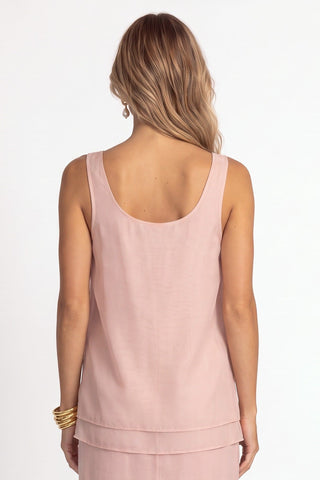 Camiseta Basica Transparencia - Rosa Claro - costas