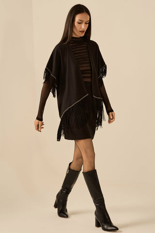 Kimono C/ Franjas - Preto 411544PR01...