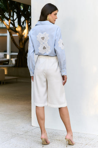 Bermuda Alfaiataria Midi - Off White
