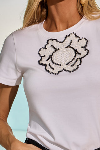 T-shirt Aplicação - Off White