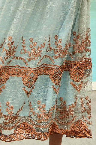 Vestido Corset Arquinado De Renda - Glacial