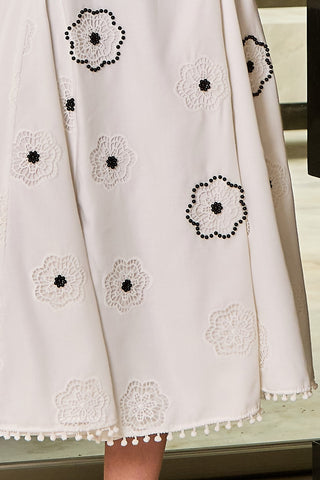 Vestido Midi C/ Nesga - Off White