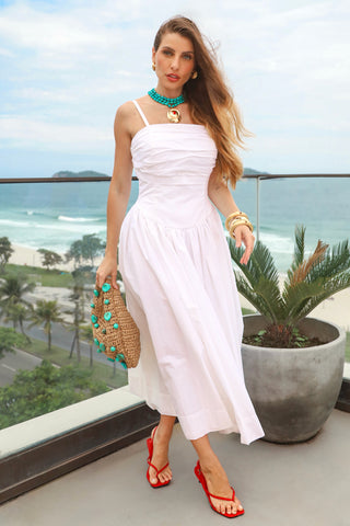 Vestido Cintura Arqueada - Off White