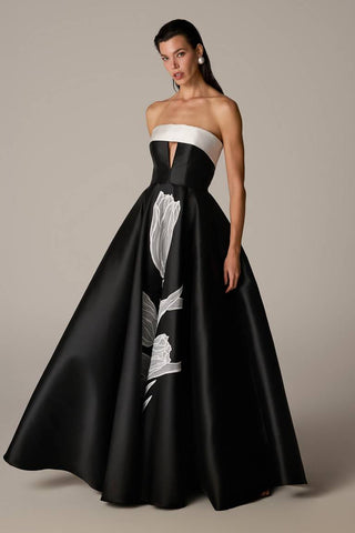 Vestido Aplic Flor P&b - P&b 281599PR03