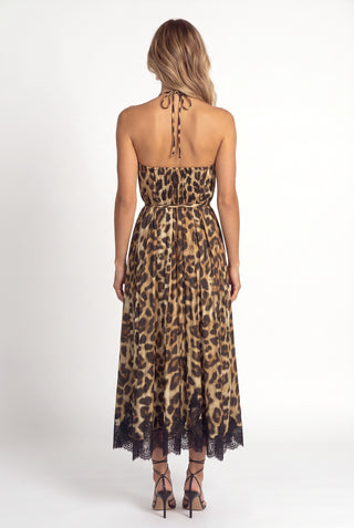 Vestido Print Onca C/ Renda - Onca - costas