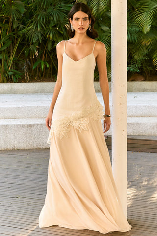 Vestido em Linho Assimetrico
