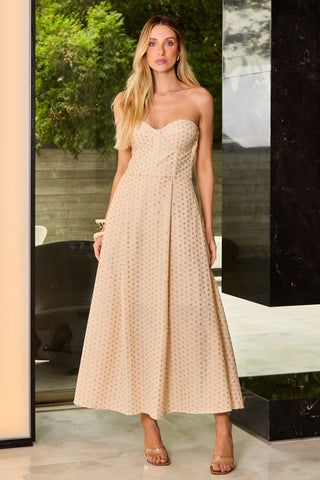 Vestido Em Laise - Champagne