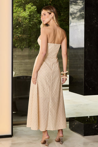 Vestido Em Laise - Champagne