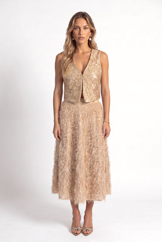 Conjunto Longa Skin Soft - Areia - frente