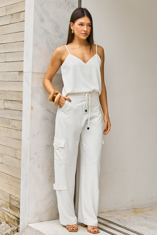 Conjunto Tecido Dover Cargo - Off White
