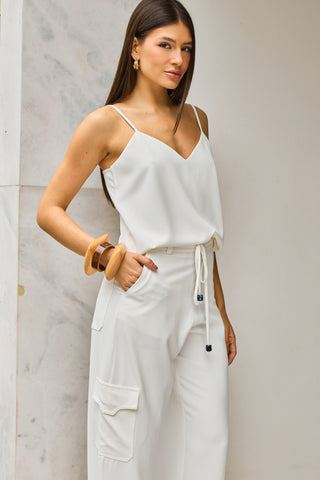 Conjunto Tecido Dover Cargo - Off White