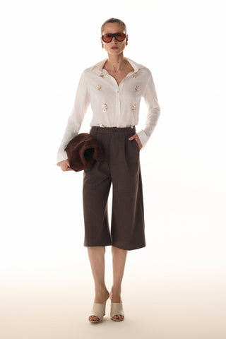 Camisa Em Linho Contemporanea - Off White 411521BR03 OFF..