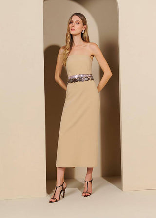 Vestido Ciel De Saint Tropez - Bege 221303BG01..