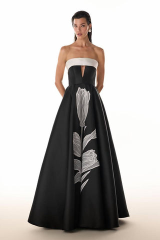 Vestido Aplic Flor P&b - P&b 281599PR03