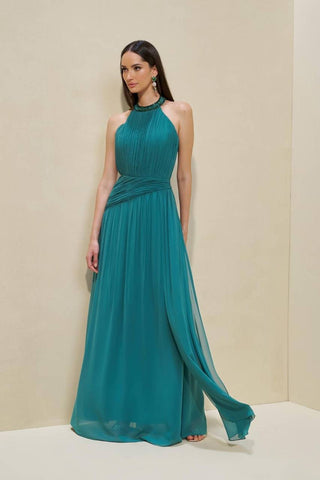 Vestido Frent Unic Gola Bord - Floresta 281491VD07