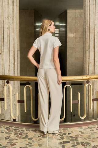 Blusa Metalasse Stripe - Off White 411519BR03 OFF..