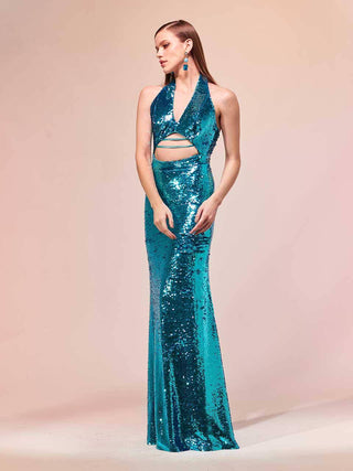 Dress Party Fabiana - Azul 288024AZ01.