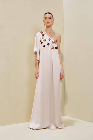 Vestido Ombro A Ombro Bordado - Vanila 291414BG09