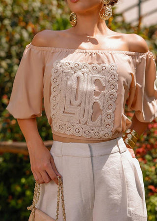 Blusa Cannes - Bege 211247BG01..