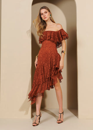 Dress Brume De Paris - Marron 221310MA09