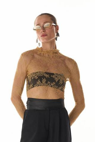 Blusa Renda Basica - Creme 4115291163