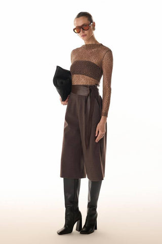 Blusa Renda Basica - Areia 411529BG02.