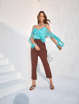Calça Alfaiataria - Marron 241404MA09
