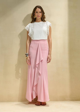 Saia Fluida Nesga - Rosa 261405RS01.