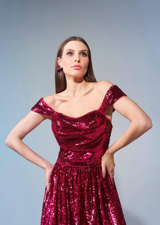 Dres Party Berenice - Cranberry 289034VM19