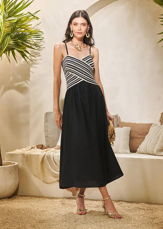 Vestido Top Rustico - Preto 221427PR01...