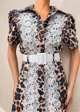 Vestido Bufante Animal Print - Winter Leopard 224003WIN LEO