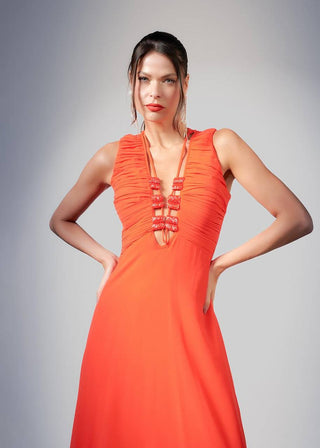 Dress Party Marieta - Orange 288031LA09