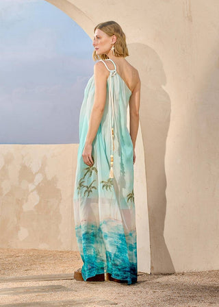 Vestido Ombro Só Print Coqueiros - Estampa Coqueiros 231419EST01