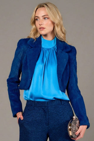 Casaco Cropped Francisca - Royal 279025RAZ05..