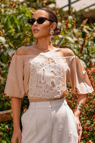 Blusa Cannes - Bege 211247BG01..