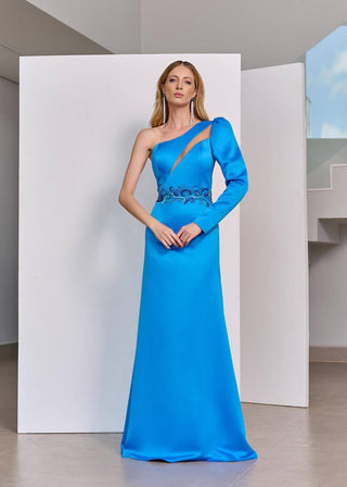 Dress Party Graça Bordado - Azul 289041AZ01.
